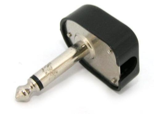 6.3mm Audio Plug Mono Right Angle Plastic